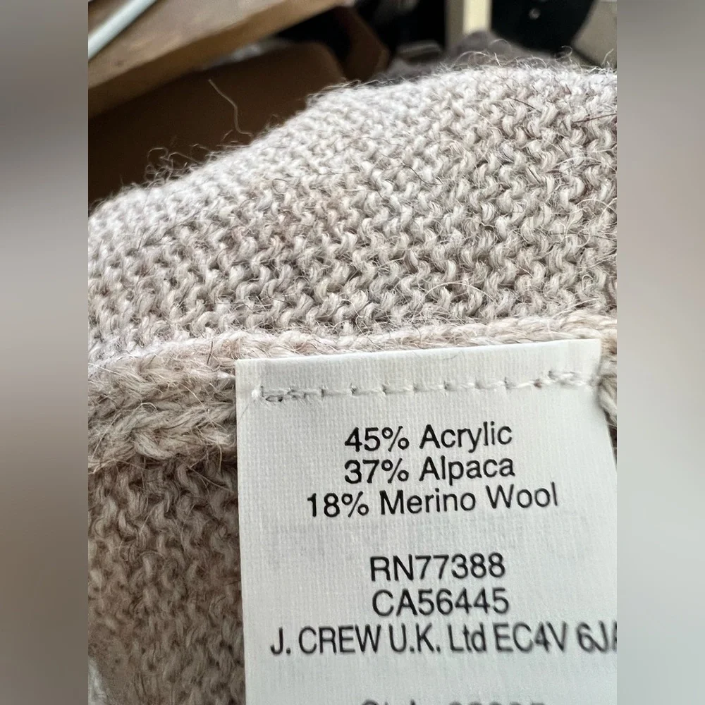 J. Crew Jeweled Wool blend Women's Top Sz S